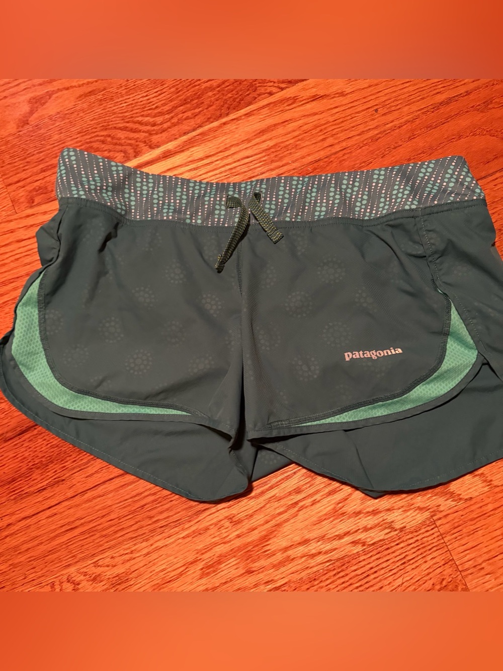 Patagonia Strider Shorts Womens S Lightweight Outdoors Stretch Teal Back Pocket